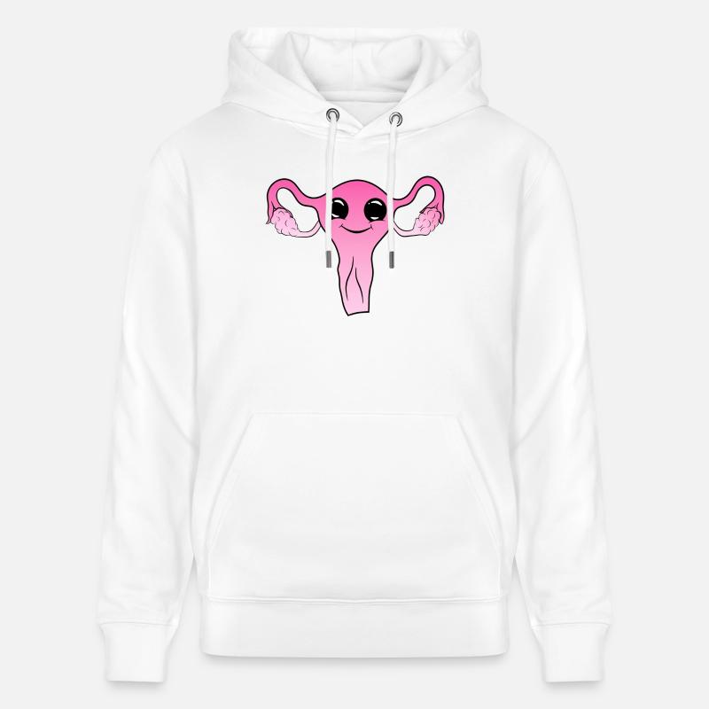 Utérus mignon mignon - Sweat à capuche bio CRUISER Stanley/Stella Unisexe - blanc