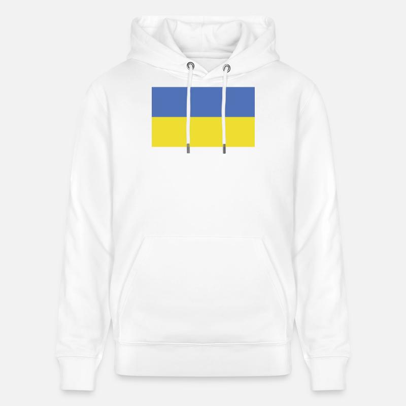 Drapeau de l’Ukraine - Sweat à capuche bio CRUISER Stanley/Stella Unisexe - blanc