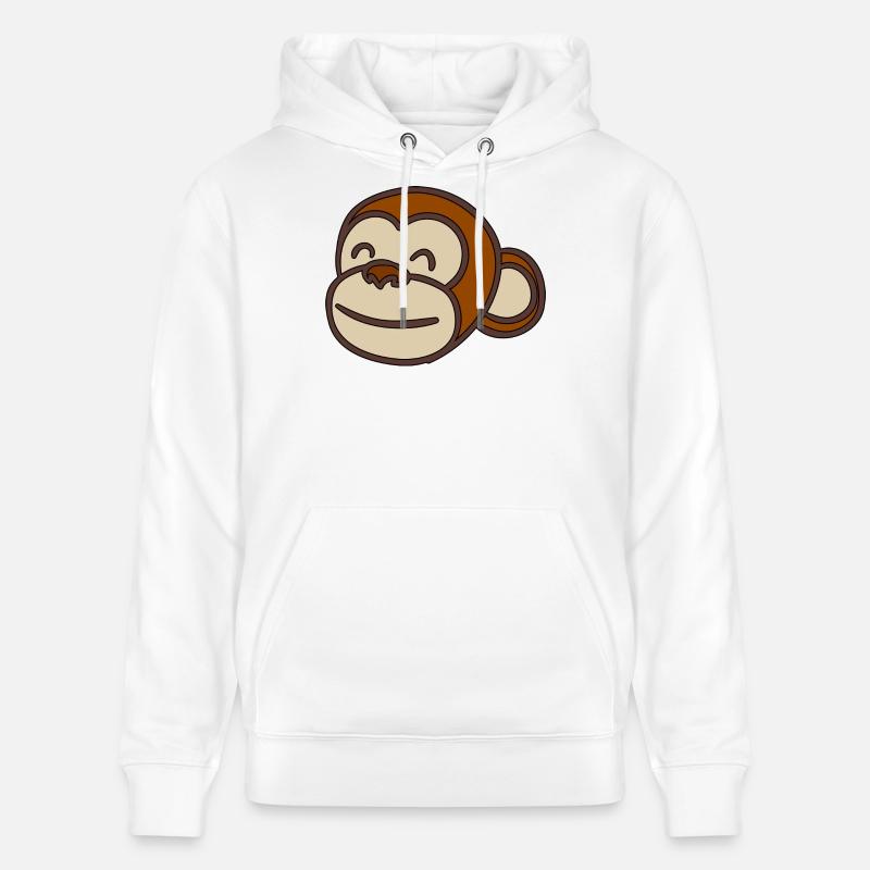Tête de singe - Sweat à capuche bio CRUISER Stanley/Stella Unisexe - blanc