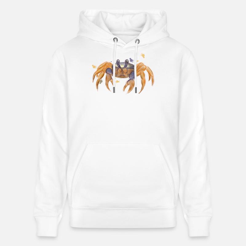 Crabe mignon - Sweat à capuche bio CRUISER Stanley/Stella Unisexe - blanc