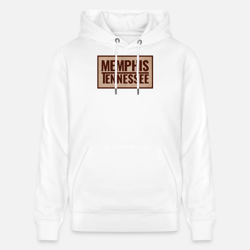 Enseigne ancienne de Memphis Tennessee - Sweat à capuche bio CRUISER Stanley/Stella Unisexe - blanc