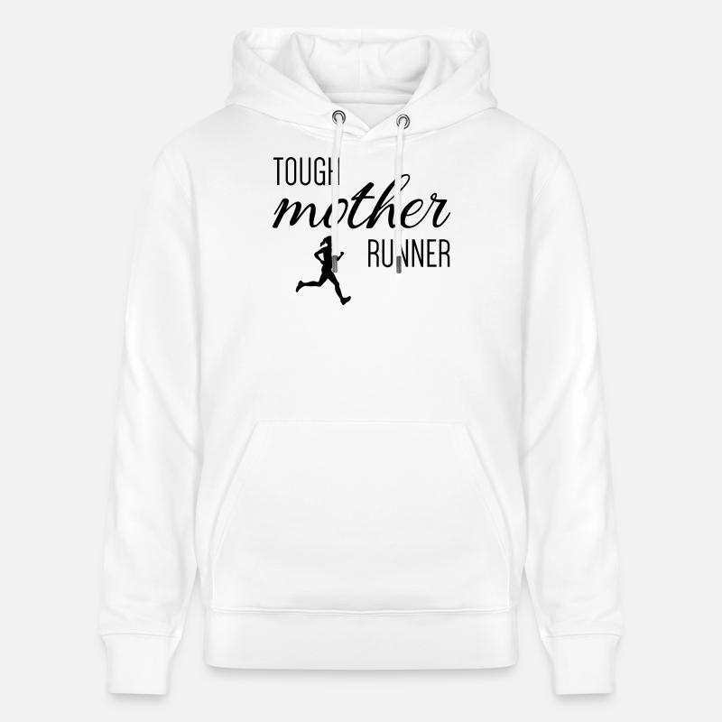 Mère coureuse coriace - Sweat à capuche bio CRUISER Stanley/Stella Unisexe - blanc