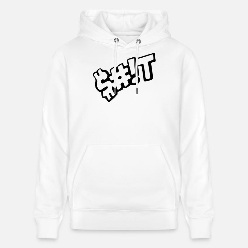 merde - Sweat à capuche bio CRUISER Stanley/Stella Unisexe - blanc