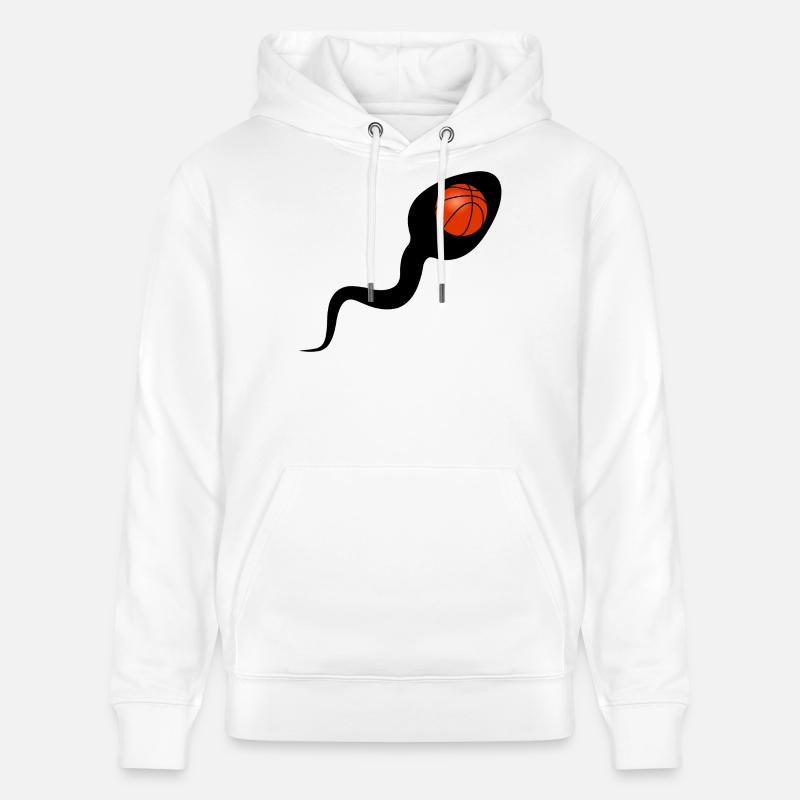 Sperma Basketball oder Basketball Sperma - Stanley/Stella Unisex Bio-Hoodie CRUISER  - Weiß