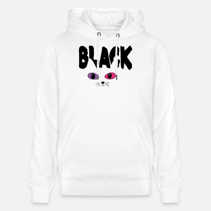 Yeux de chat - Sweat à capuche bio CRUISER Stanley/Stella Unisexe - blanc