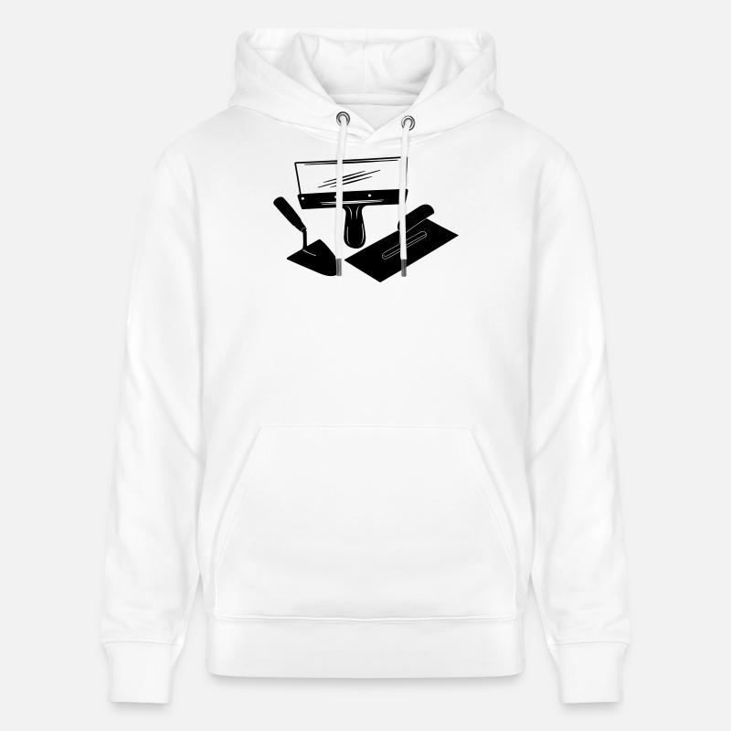 Outils en stucadoors - Sweat à capuche bio CRUISER Stanley/Stella Unisexe - blanc