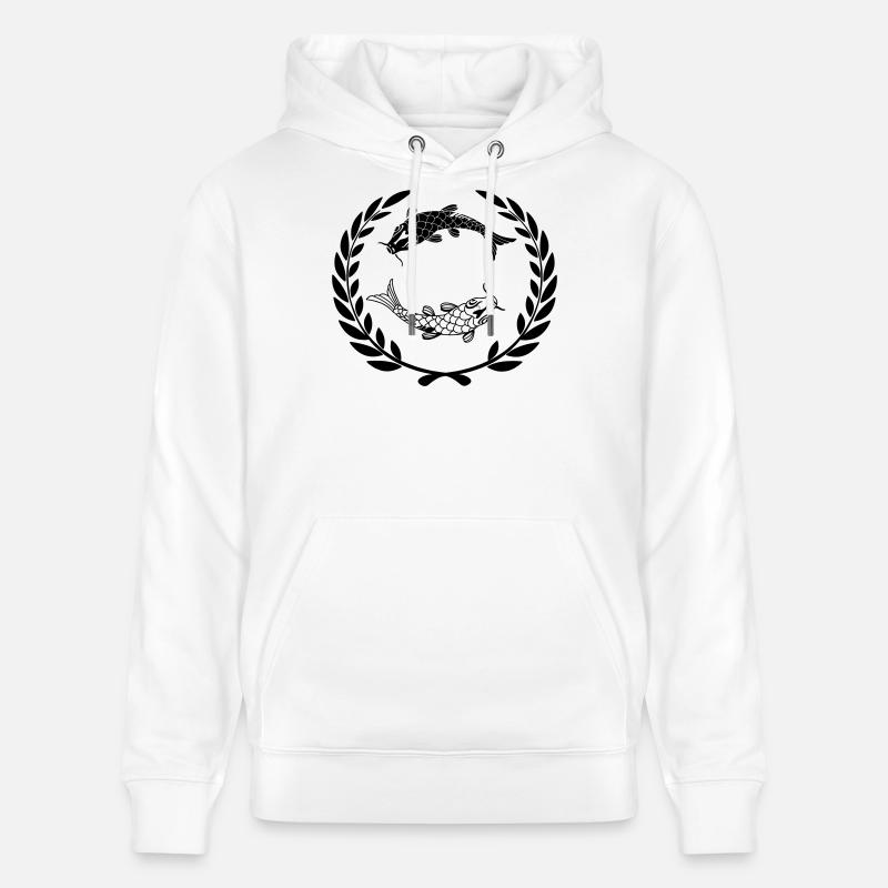 Fisch 009 - Stanley/Stella Unisex Bio-Hoodie CRUISER  - Weiß