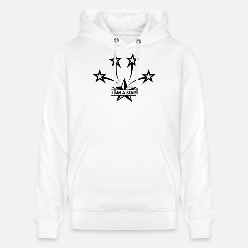 Ich bin ein Star - Stanley/Stella Unisex Bio-Hoodie CRUISER  - Weiß