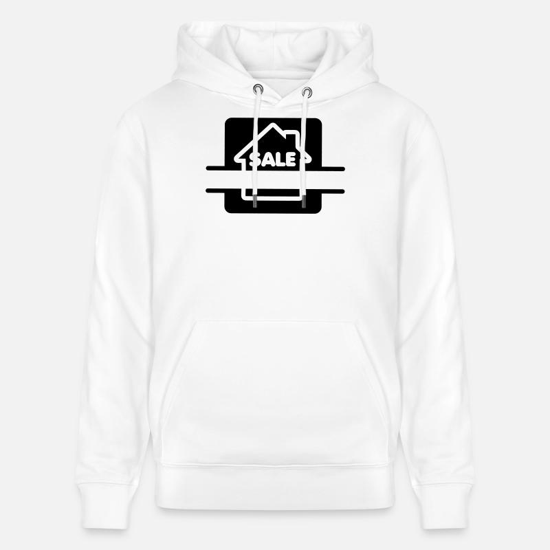 Logo de la maison à vendre - Sweat à capuche bio CRUISER Stanley/Stella Unisexe - blanc