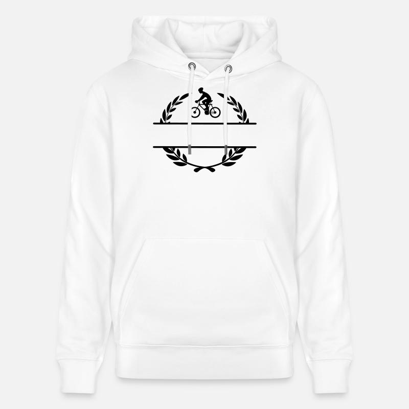 Radfahrer im Lorbeerkranz - Stanley/Stella Unisex Bio-Hoodie CRUISER - Weiß