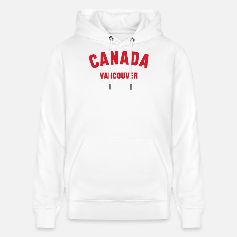 VANCOUVER, Canada Kanada - Sweat à capuche bio CRUISER Stanley/Stella Unisexe - blanc