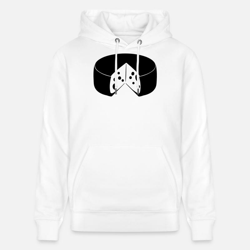 Fromage avec découpe - Sweat à capuche bio CRUISER Stanley/Stella Unisexe - blanc
