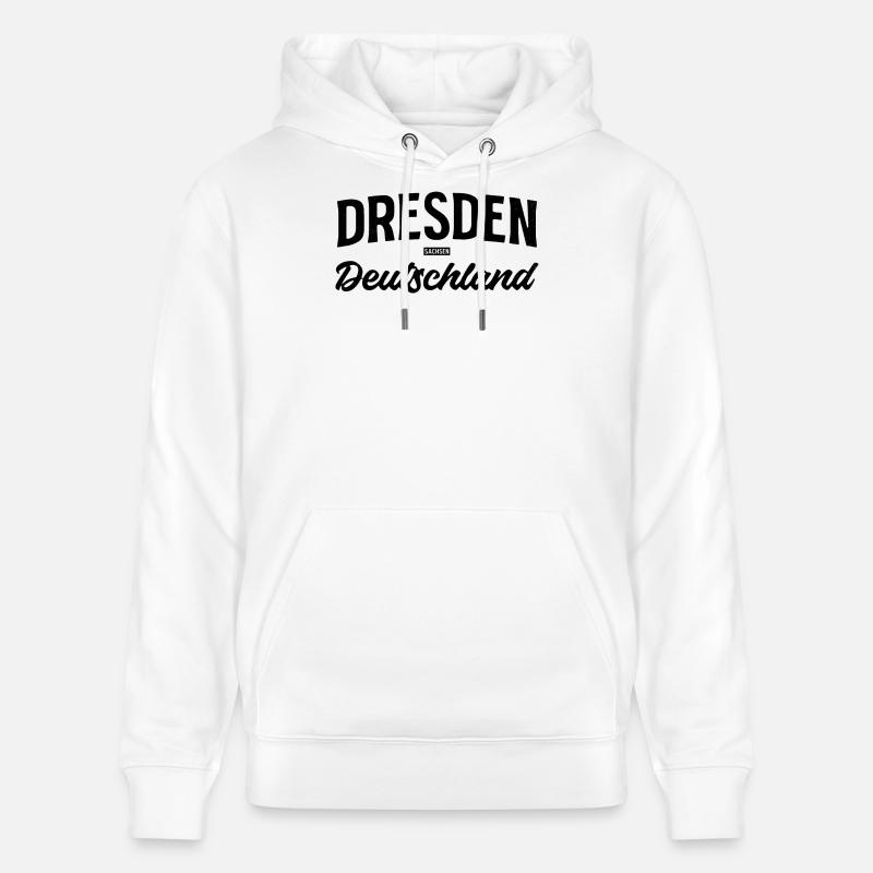 Dresde, Saxe, Allemagne, conception des villes - Sweat à capuche bio CRUISER Stanley/Stella Unisexe - blanc