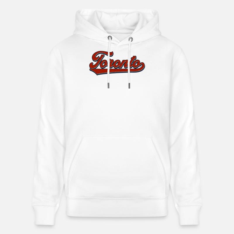 Toronto Retro Script - Stanley/Stella Unisex Bio-Hoodie CRUISER  - Weiß