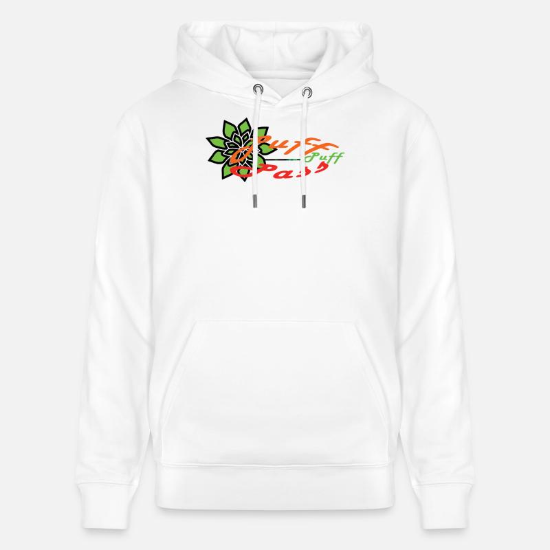 Puff-Puff-Pass !!! - Stanley/Stella Unisex Bio-Hoodie CRUISER  - Weiß