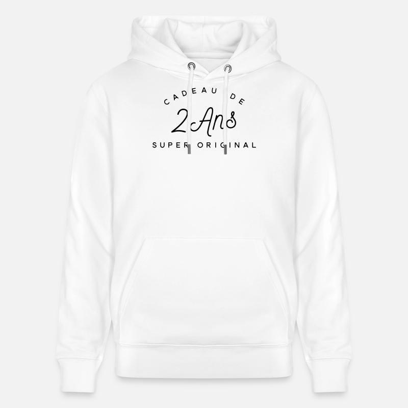 Cadeau 2 ans  - Sweat à capuche bio CRUISER Stanley/Stella Unisexe - blanc