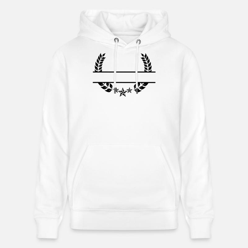 Couronne de laurier sous trois étoiles - Sweat à capuche bio CRUISER Stanley/Stella Unisexe - blanc