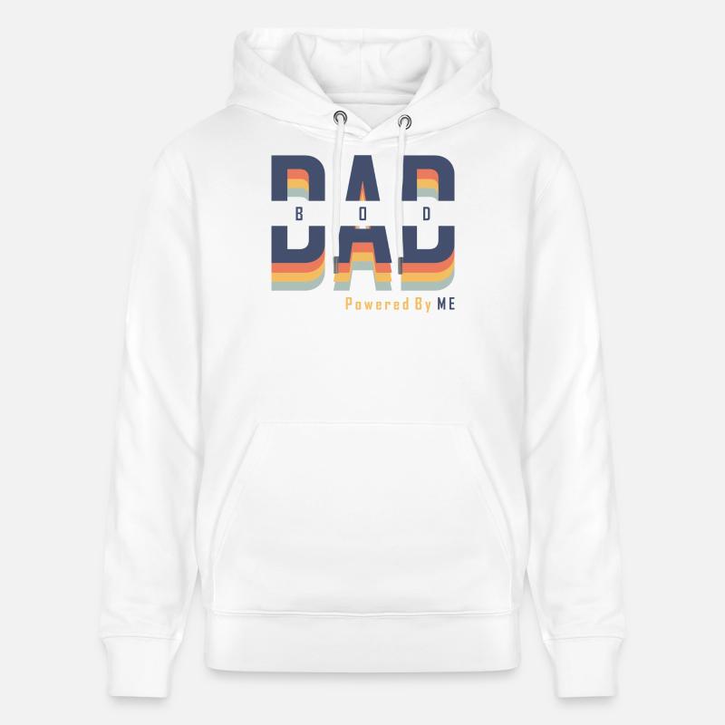 Dad Bod powered by Me - Sweat à capuche bio CRUISER Stanley/Stella Unisexe - blanc