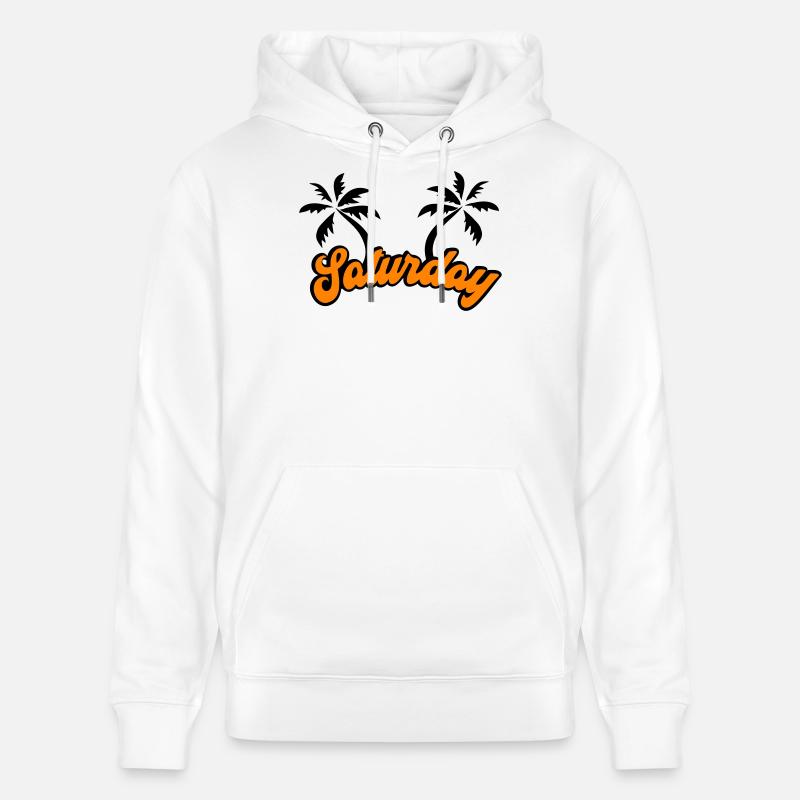Samedi Le design du week-end - Sweat à capuche bio CRUISER Stanley/Stella Unisexe - blanc
