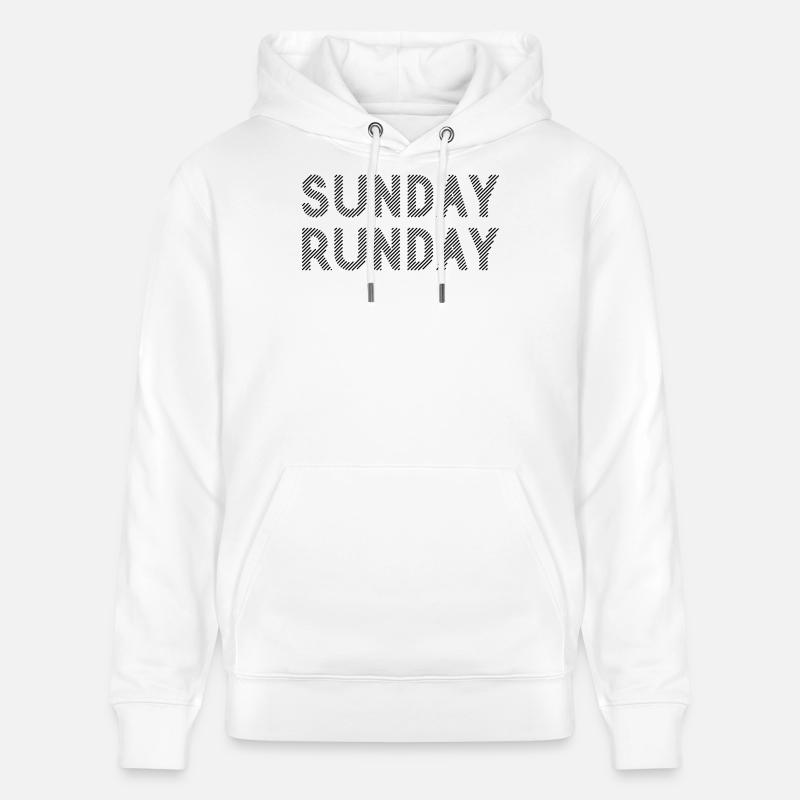 Course du dimanche - Sweat à capuche bio CRUISER Stanley/Stella Unisexe - blanc