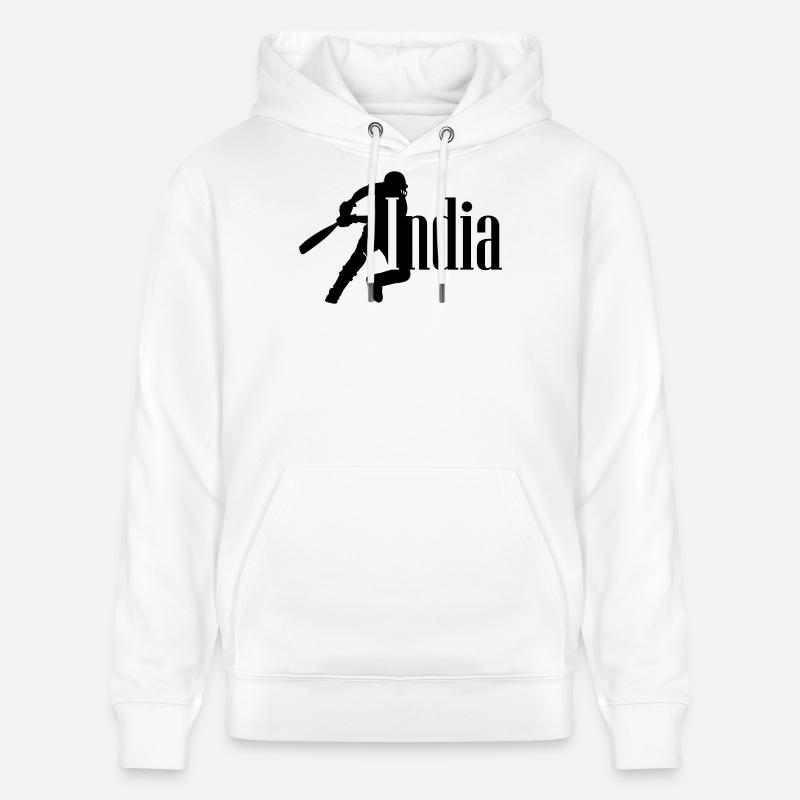Inde Cricket - Sweat à capuche bio CRUISER Stanley/Stella Unisexe - blanc