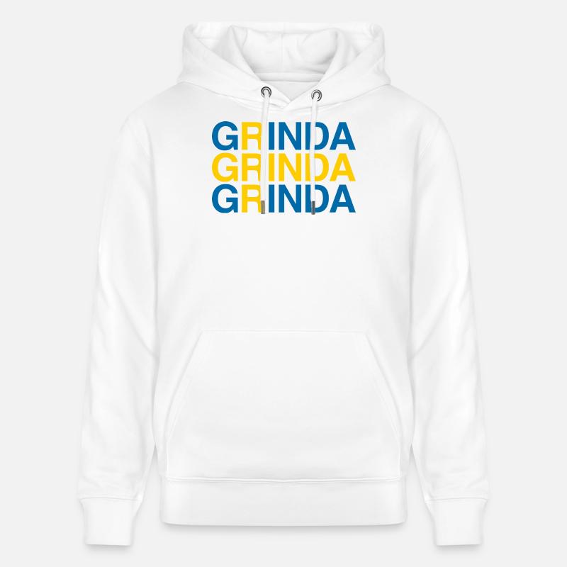 GRINDA Sverige Suède Suède Drapeau - Sweat à capuche bio CRUISER Stanley/Stella Unisexe - blanc