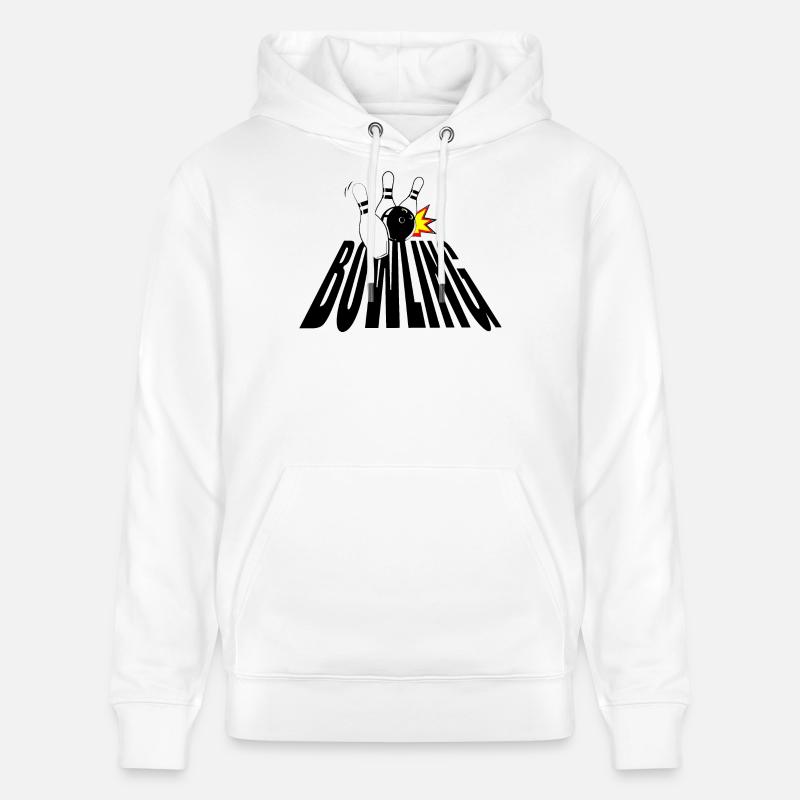 BOWLING - Sweat à capuche bio CRUISER Stanley/Stella Unisexe - blanc