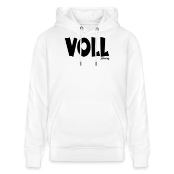 18. Geburtstag - Volljährig - Stanley/Stella Unisex Bio-Hoodie CRUISER  - Weiß - Vorne - Alina (178cm) & Michal (187cm)