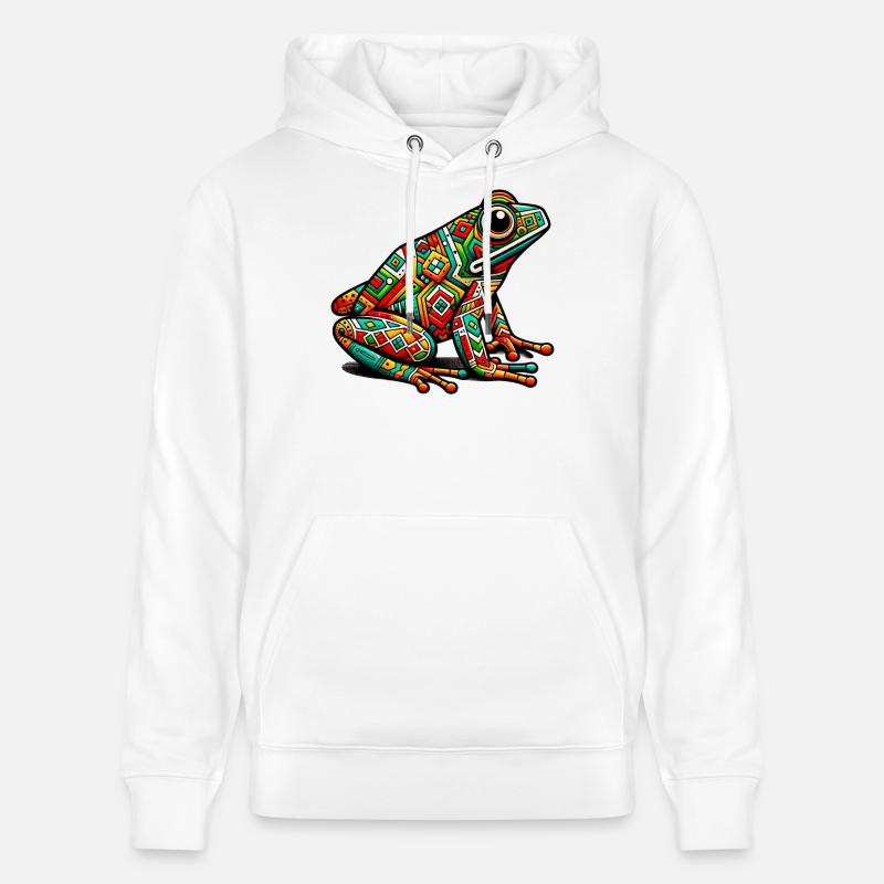 Grenouille - Sweat à capuche bio CRUISER Stanley/Stella Unisexe - blanc