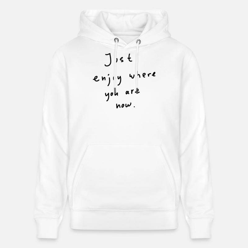 Tout simplement profiter - Sweat à capuche bio CRUISER Stanley/Stella Unisexe - blanc