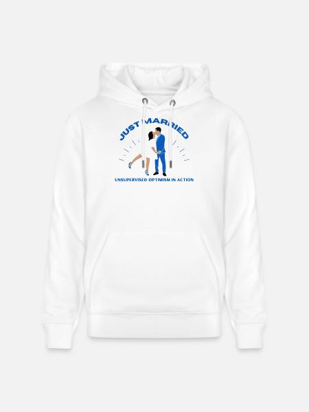 just married | Hochzeit - Stanley/Stella Unisex Bio-Hoodie CRUISER - Weiß
