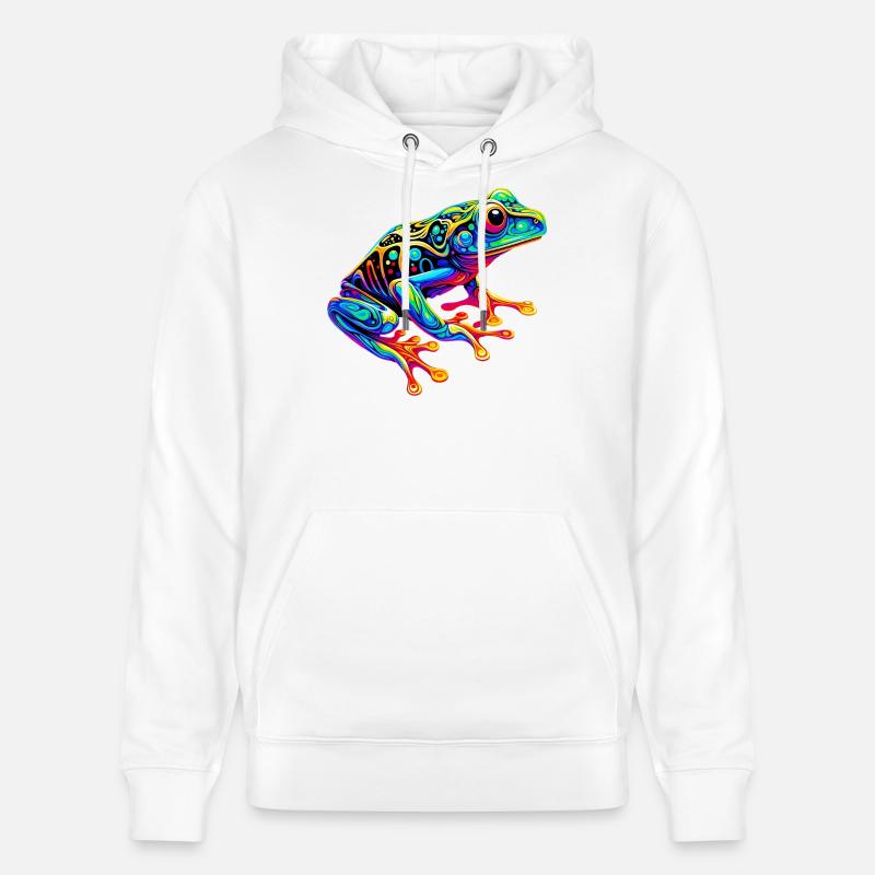 Grenouille - Sweat à capuche bio CRUISER Stanley/Stella Unisexe - blanc