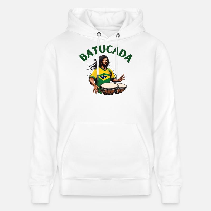 Batucada, Batucada-Spieler, Perkussion - Stanley/Stella Unisex Bio-Hoodie CRUISER  - Weiß