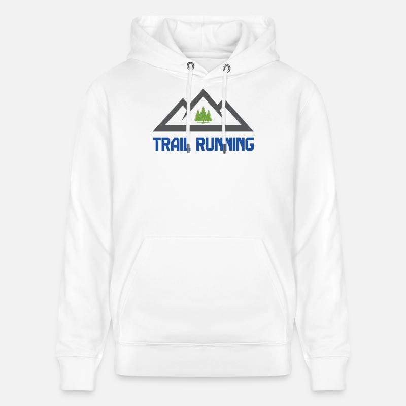 Trailrunning (Trailrunning) - Stanley/Stella Unisex Bio-Hoodie CRUISER  - Weiß