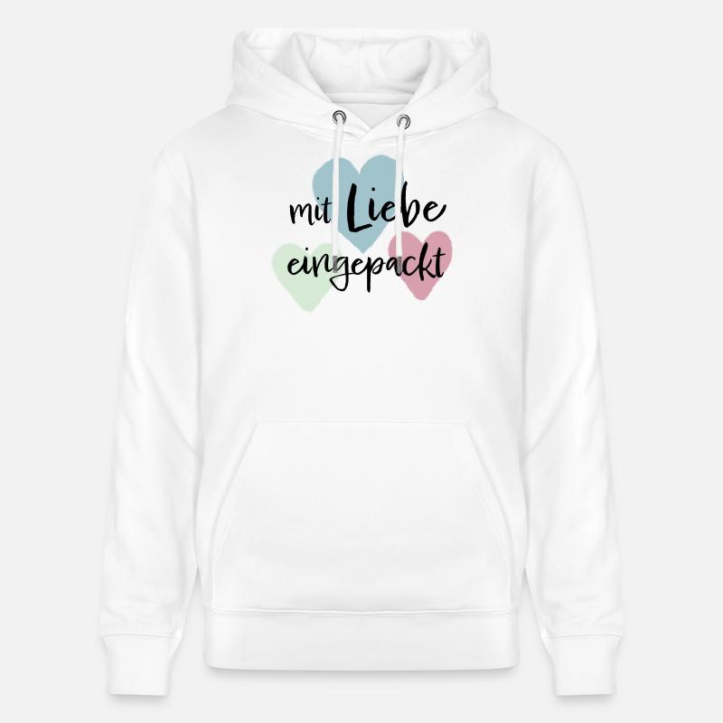 Mit liebe eingepackt - Stanley/Stella Unisex Bio-Hoodie CRUISER  - Weiß