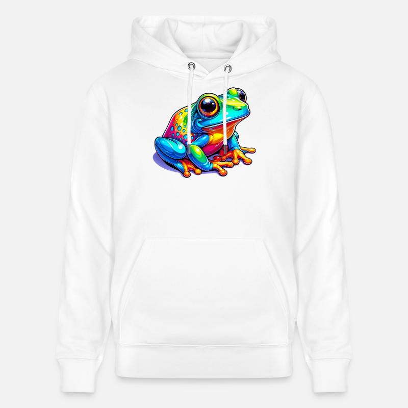 Grenouille - Sweat à capuche bio CRUISER Stanley/Stella Unisexe - blanc
