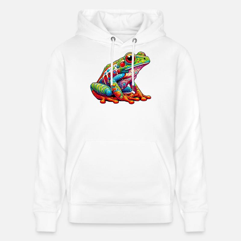 Frosch - Stanley/Stella Unisex Bio-Hoodie CRUISER - Weiß