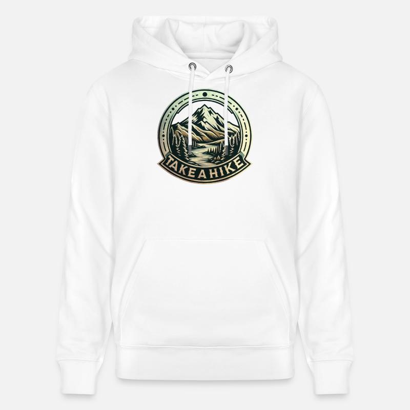 Faites une randonnée ! - Sweat à capuche bio CRUISER Stanley/Stella Unisexe - blanc