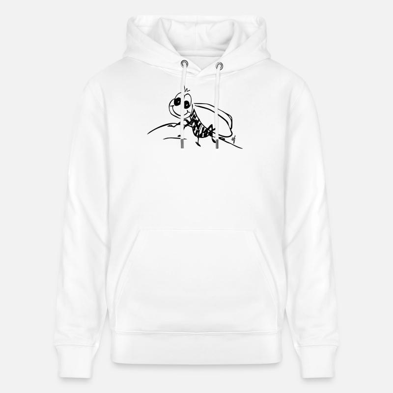 Bee. L’abeille timide « aime-moi » - Sweat à capuche bio CRUISER Stanley/Stella Unisexe - blanc