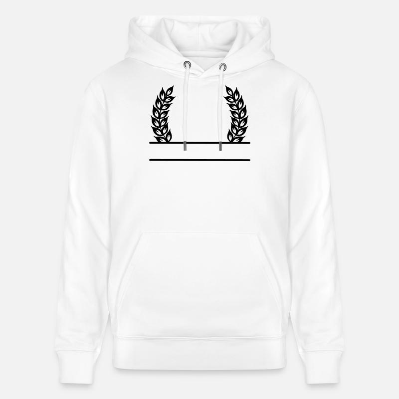 Couronne de grain nom bannière - Sweat à capuche bio CRUISER Stanley/Stella Unisexe - blanc