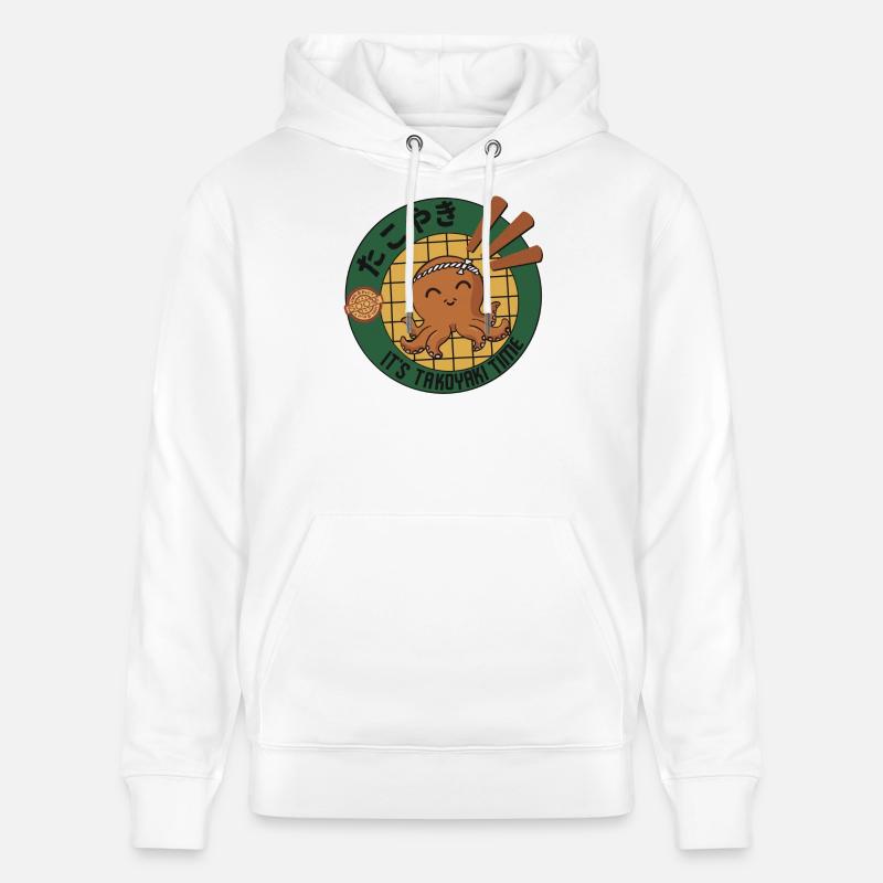C’est l’heure du takoyaki - Sweat à capuche bio CRUISER Stanley/Stella Unisexe - blanc