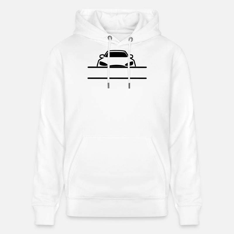 Bannière de nom de voiture - Sweat à capuche bio CRUISER Stanley/Stella Unisexe - blanc