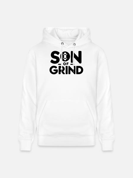 Son of Grind - Skateboard - Stanley/Stella CRUISER Unisex Organic Hoodie - white
