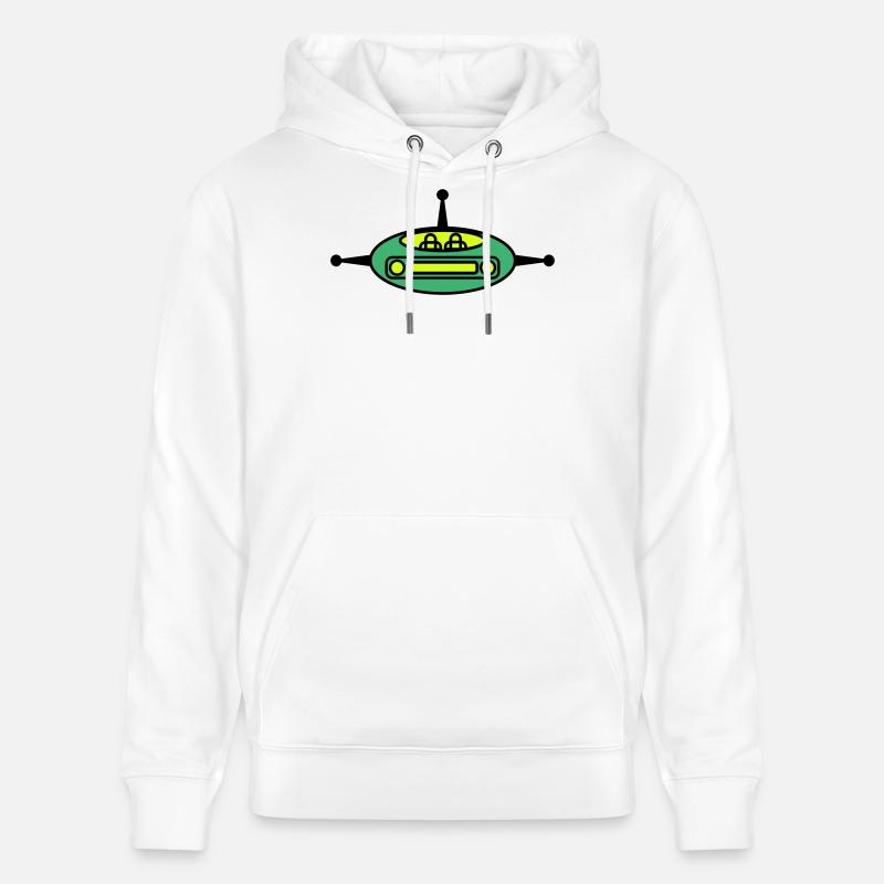 Planeur spatial - Sweat à capuche bio CRUISER Stanley/Stella Unisexe - blanc