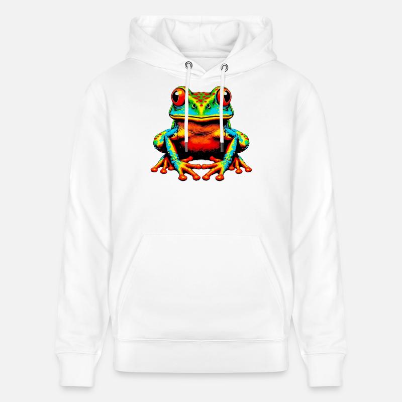 Frosch - Stanley/Stella Unisex Bio-Hoodie CRUISER  - Weiß