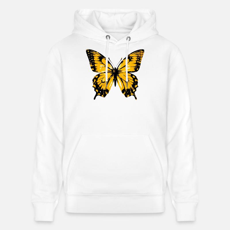 Papillon - Sweat à capuche bio CRUISER Stanley/Stella Unisexe - blanc