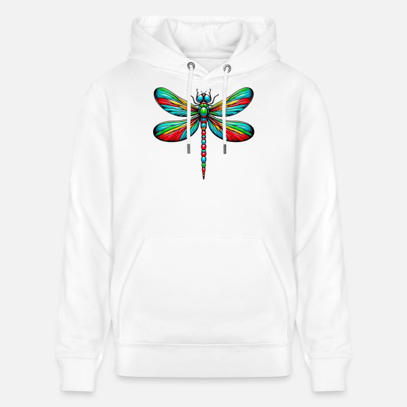 Libellule - Sweat à capuche bio CRUISER Stanley/Stella Unisexe - blanc