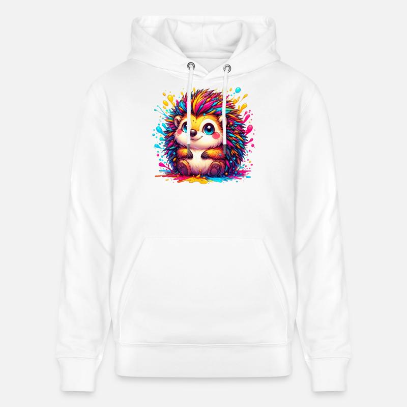 Hérisson - Sweat à capuche bio CRUISER Stanley/Stella Unisexe - blanc