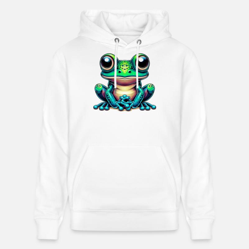 Grenouille - Sweat à capuche bio CRUISER Stanley/Stella Unisexe - blanc