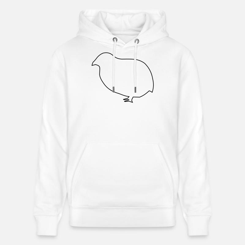 Caille - Sweat à capuche bio CRUISER Stanley/Stella Unisexe - blanc